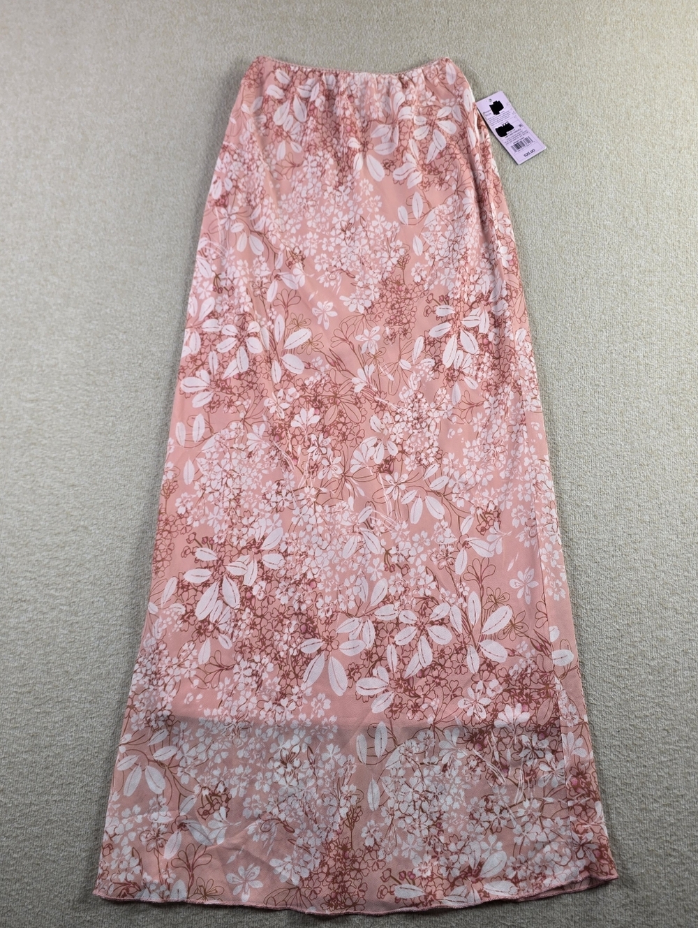 NWT Wild Fable Women’s XXS Pink Floral Maxi Skirt Pull On Lined Boho Target